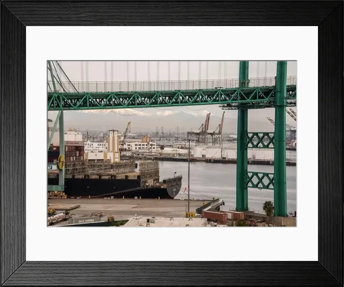 Framed Print : The busiest container port in North America Framed Print : The busiest container port in North America