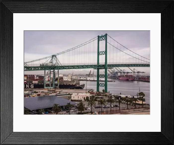 Framed Print : The busiest container port in North America Framed Print : The busiest container port in North America