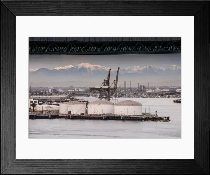 Framed Print : The busiest container port in North America Framed Print : The busiest container port in North America
