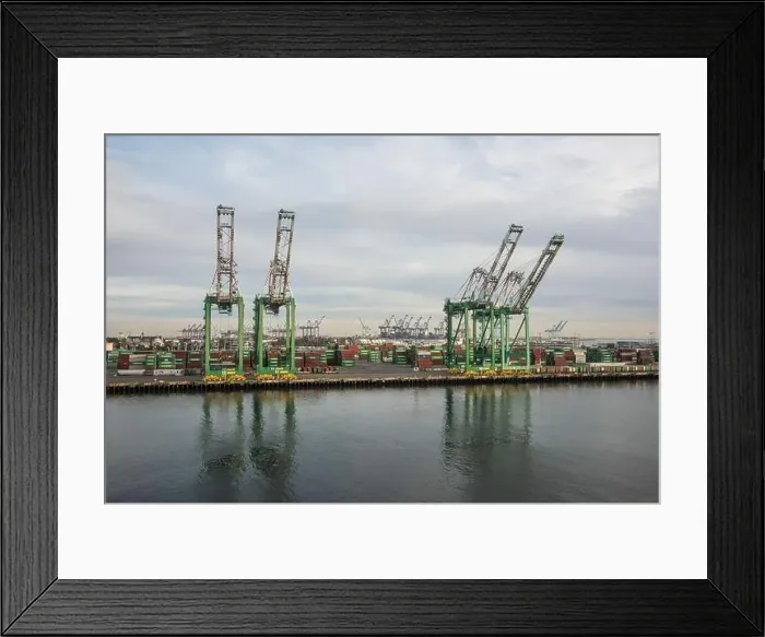 Framed Print : The busiest container port in North America Framed Print : The busiest container port in North America