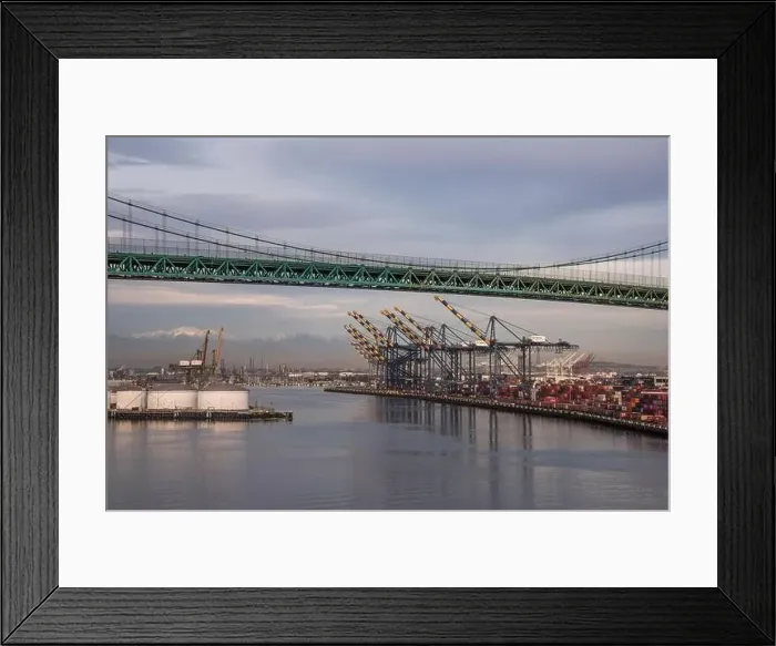 Framed Print : The busiest container port in North America Framed Print : The busiest container port in North America