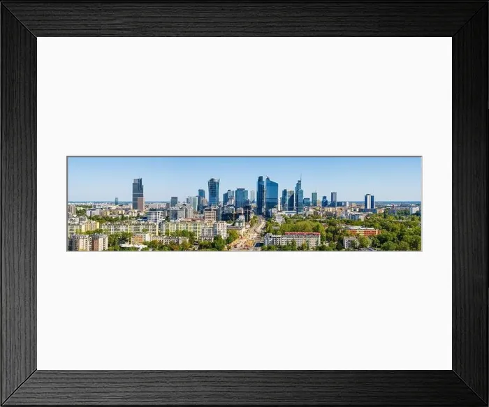 Framed Print : Office district around Daszynskiego roundabout called new Mordor, Warsaw skyline aerial image Framed Print : Office district around Daszynskiego roundabout called new Mordor, Warsaw skyline aerial image
