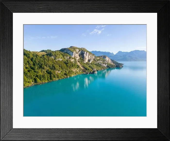 Framed Print : Aerial view of the picturesque Marble Caves near Puerto Rio Tranquilo - Lago General Carrera, Chile Framed Print : Aerial view of the picturesque Marble Caves near Puerto Rio Tranquilo - Lago General Carrera, Chile