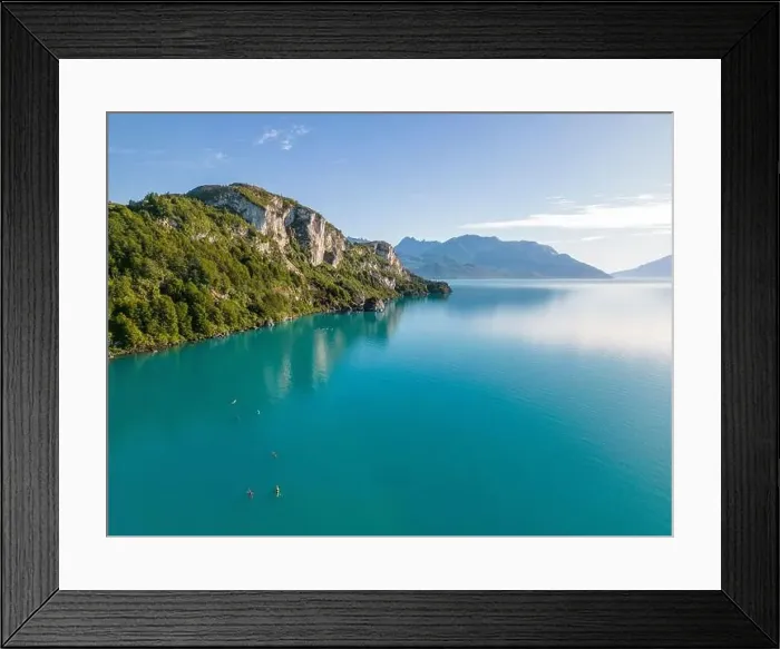 Framed Print : Aerial view of the picturesque Marble Caves near Puerto Rio Tranquilo - Lago General Carrera, Chile Framed Print : Aerial view of the picturesque Marble Caves near Puerto Rio Tranquilo - Lago General Carrera, Chile