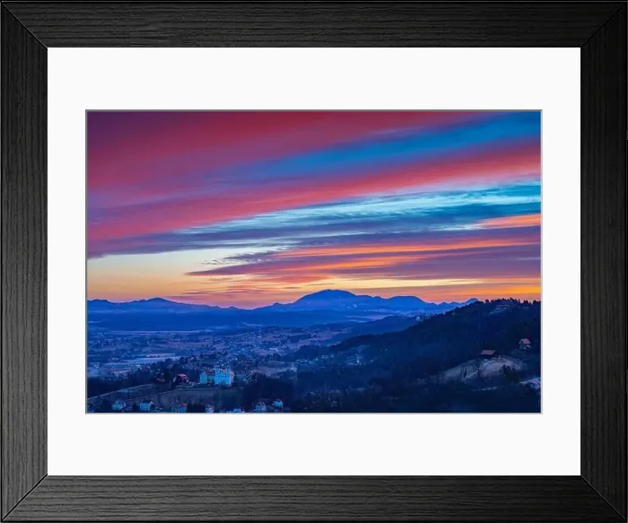 Framed Print : Celje city at a sunset Framed Print : Celje city at a sunset