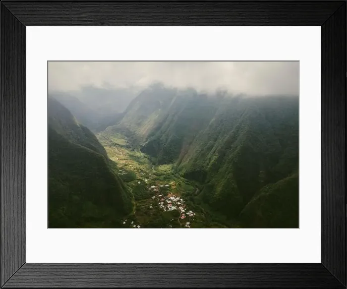 Framed Print : Saint-Joseph, Reunion Island - Langevin river valley