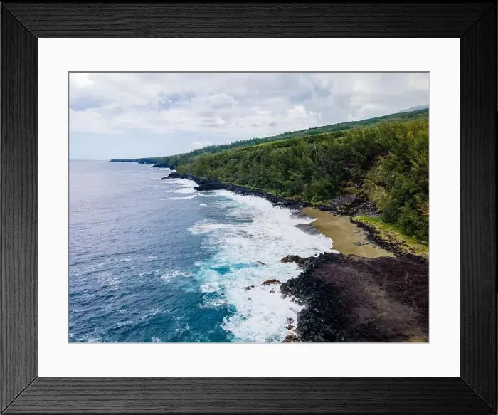 Framed Print : Saint-Philippe, Reunion Island - Tremblet beach. The youngest beach in the world Framed Print : Saint-Philippe, Reunion Island - Tremblet beach. The youngest beach in the world