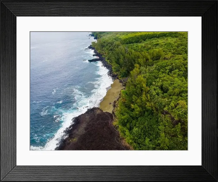 Framed Print : Saint-Philippe, Reunion Island - Tremblet beach. The youngest beach in the world Framed Print : Saint-Philippe, Reunion Island - Tremblet beach. The youngest beach in the world