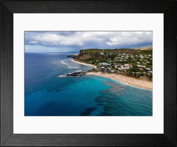 Framed Print : Saint-Gilles, Reunion Island - Boucan Canot beach Framed Print : Saint-Gilles, Reunion Island - Boucan Canot beach