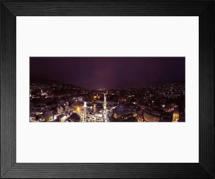 Framed Print : Sarajevo city hall or national library in town center aerialhyper lapse or time lapse Framed Print : Sarajevo city hall or national library in town center aerialhyper lapse or time lapse