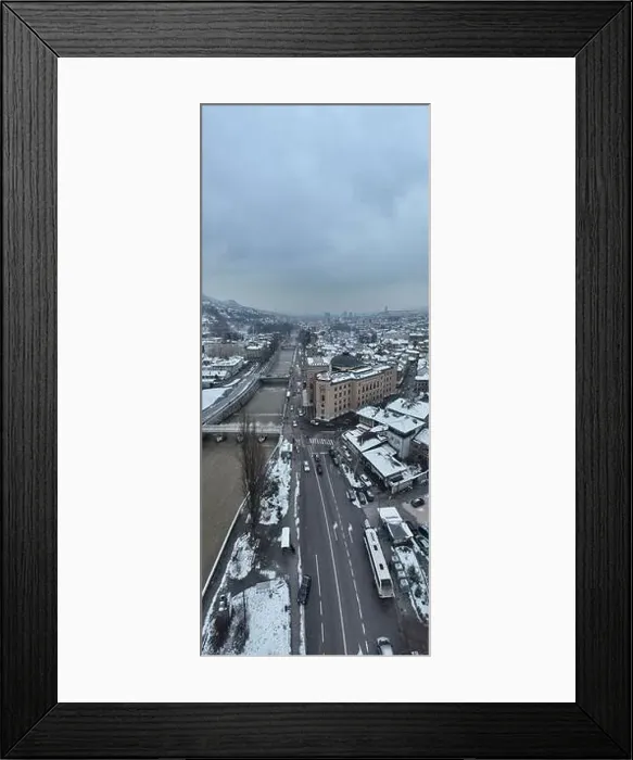 Framed Print : Sarajevo city hall or national library in town center aerialhyper lapse or time lapse Framed Print : Sarajevo city hall or national library in town center aerialhyper lapse or time lapse