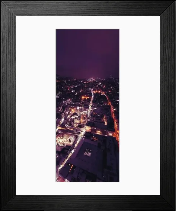 Framed Print : Sarajevo city hall or national library in town center aerialhyper lapse or time lapse Framed Print : Sarajevo city hall or national library in town center aerialhyper lapse or time lapse