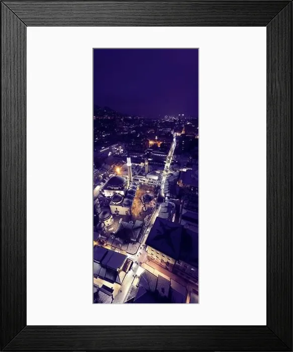 Framed Print : Sarajevo city hall or national library in town center aerialhyper lapse or time lapse Framed Print : Sarajevo city hall or national library in town center aerialhyper lapse or time lapse