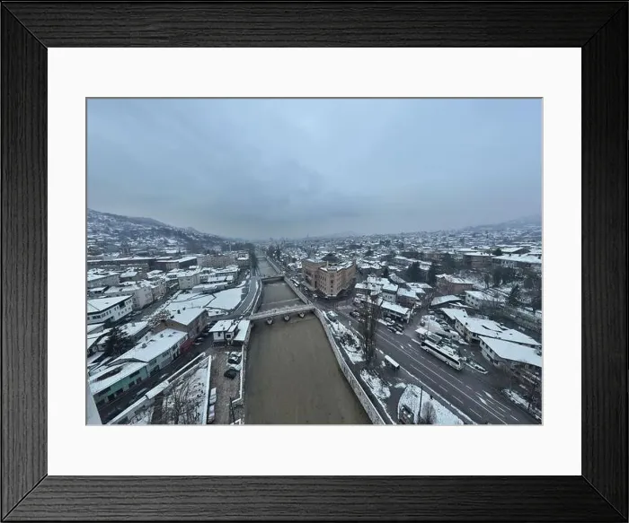 Framed Print : Sarajevo city hall or national library in town center aerialhyper lapse or time lapse Framed Print : Sarajevo city hall or national library in town center aerialhyper lapse or time lapse