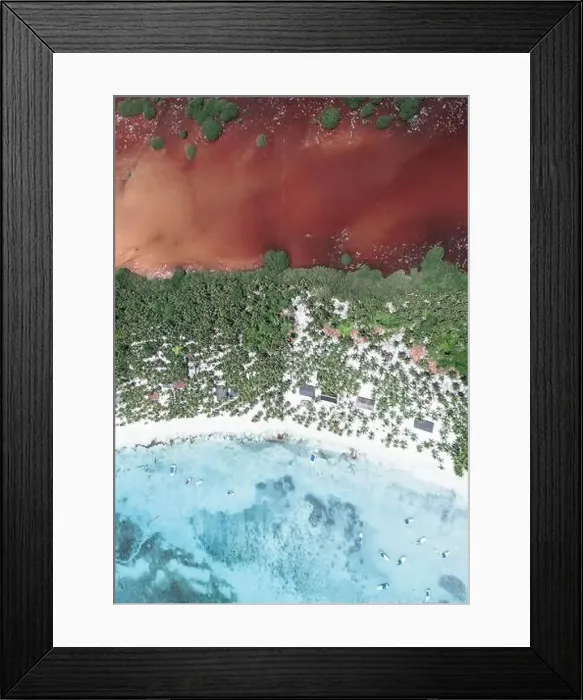 Framed Print : Aerial Nature Beach Drone Photo Framed Print : Aerial Nature Beach Drone Photo