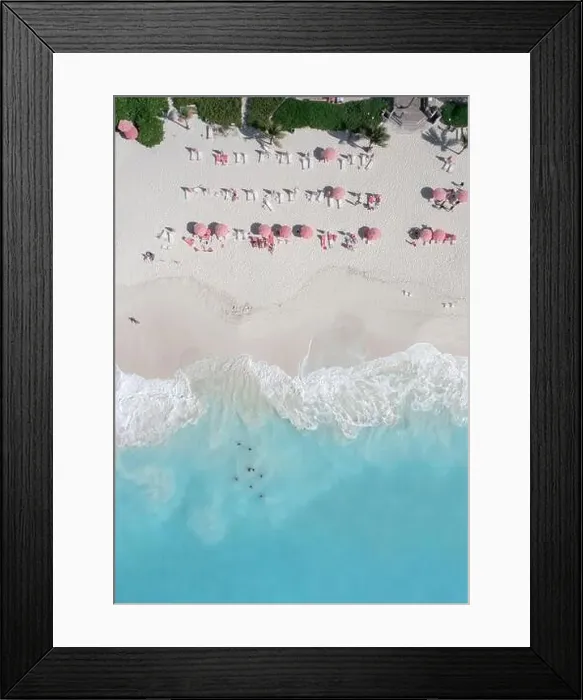 Framed Print : Aerial Topdown Sand Beach Photo Framed Print : Aerial Topdown Sand Beach Photo