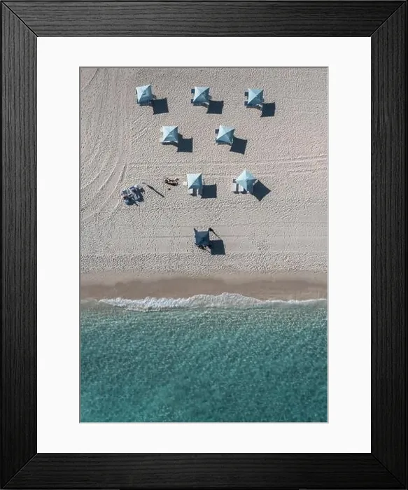Framed Print : Aerial Topdown Sand Beach Photo Framed Print : Aerial Topdown Sand Beach Photo