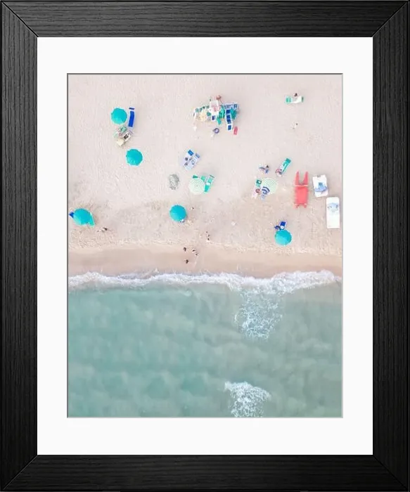 Framed Print : Aerial Topdown Sand Beach Photo Framed Print : Aerial Topdown Sand Beach Photo