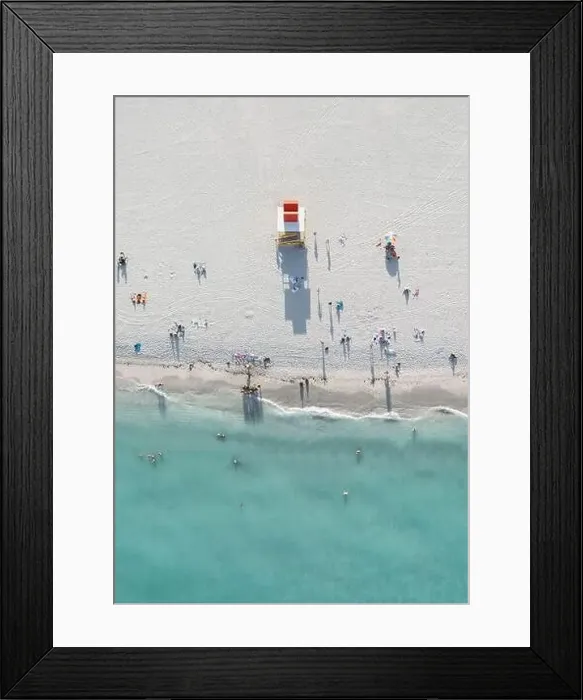 Framed Print : Aerial Topdown Sand Beach Photo Framed Print : Aerial Topdown Sand Beach Photo
