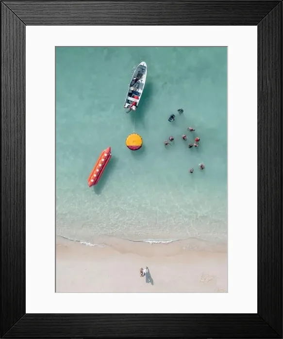 Framed Print : Aerial Topdown Sand Beach Photo Framed Print : Aerial Topdown Sand Beach Photo
