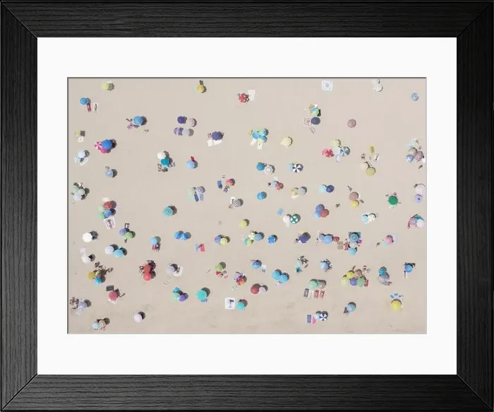 Framed Print : Aerial Sunshade Beach Photo Framed Print : Aerial Sunshade Beach Photo