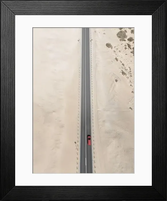 Framed Print : Aerial Drone Photo of Road Framed Print : Aerial Drone Photo of Road