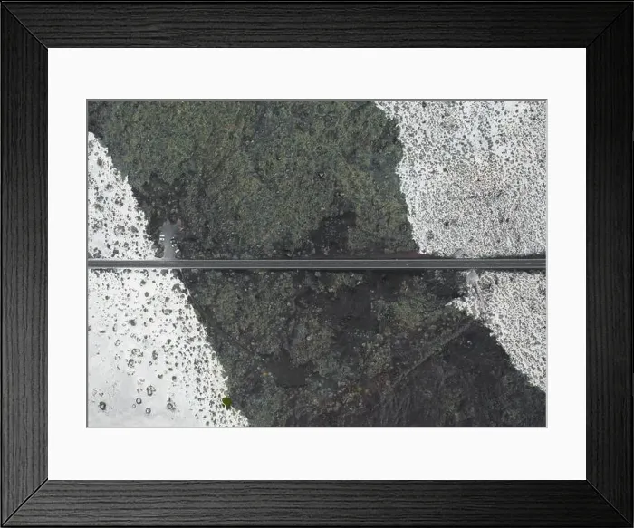 Framed Print : Aerial Drone Photo of Road Framed Print : Aerial Drone Photo of Road