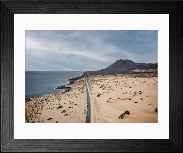 Framed Print : Aerial Drone Photo of Road Framed Print : Aerial Drone Photo of Road