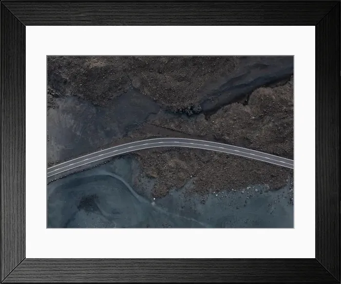 Framed Print : Aerial Drone Photo of Road Framed Print : Aerial Drone Photo of Road