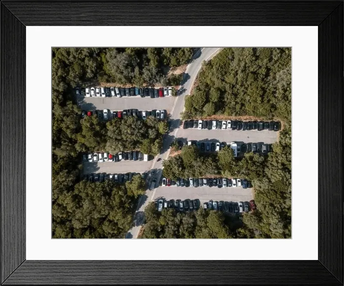 Framed Print : Aerial Drone Photo of Road Framed Print : Aerial Drone Photo of Road