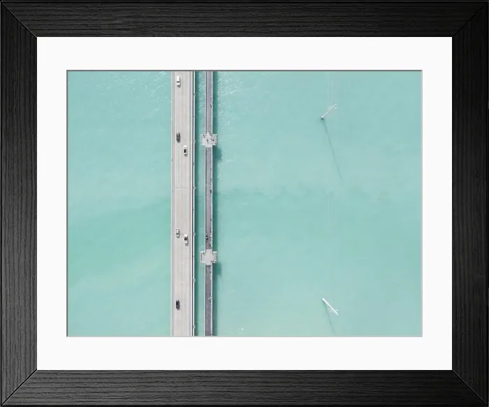 Framed Print : Aerial Sunshade Beach Photo Framed Print : Aerial Sunshade Beach Photo