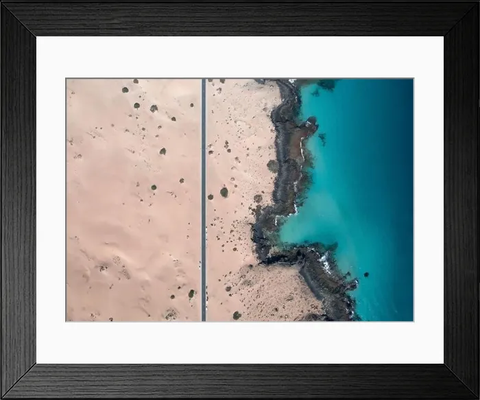 Framed Print : Aerial Drone Photo of Road Framed Print : Aerial Drone Photo of Road