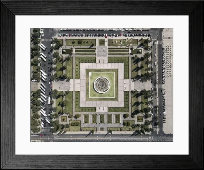 Framed Print : City Park Aerial topdown Photo Framed Print : City Park Aerial topdown Photo