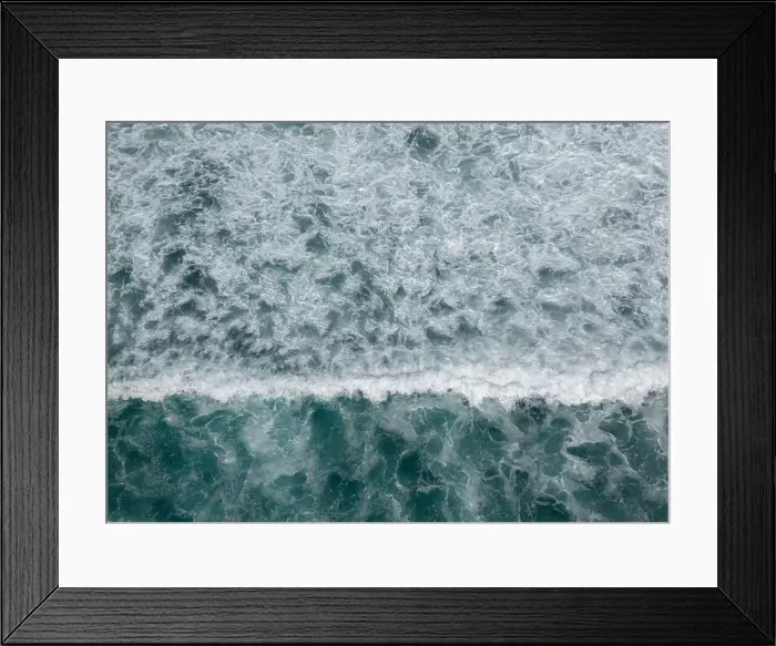 Framed Print : Topdown Wave Ocean Photo Framed Print : Topdown Wave Ocean Photo