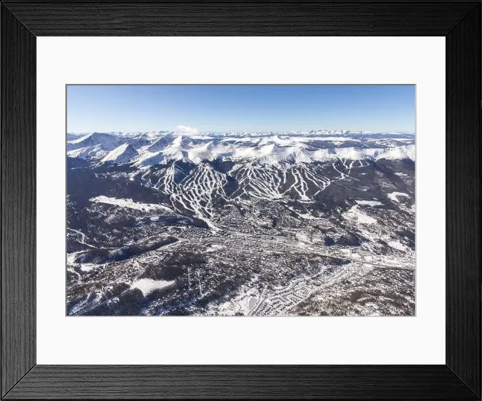 Framed Print : Aerial view of the city of Breckenridge, Colorado, USA, on a sunny Winter day Framed Print : Aerial view of the city of Breckenridge, Colorado, USA, on a sunny Winter day