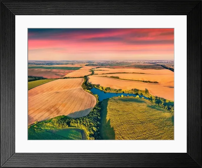 Framed Print : Aerial landscape photography Framed Print : Aerial landscape photography