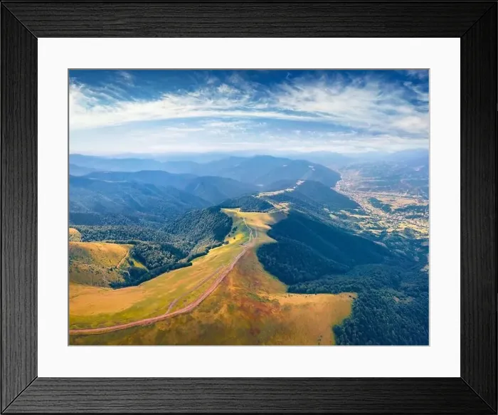 Framed Print : Aerial landscape photography Framed Print : Aerial landscape photography