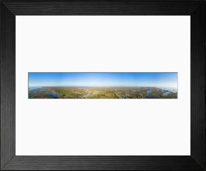 Framed Print : Aerial panorama Pine Island Florida after Hurricane Ian recovery monts later Framed Print : Aerial panorama Pine Island Florida after Hurricane Ian recovery monts later