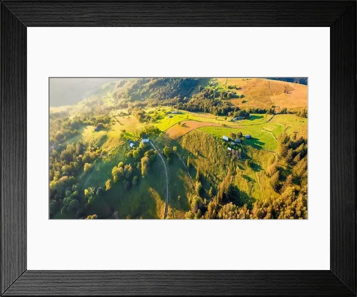 Framed Print : Beautiful summer scenery. Magnificent morning scene of Carpathian mountains Framed Print : Beautiful summer scenery. Magnificent morning scene of Carpathian mountains