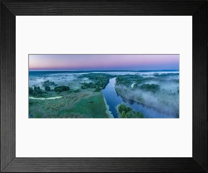 Framed Print : Smoky morning mist over the river Framed Print : Smoky morning mist over the river