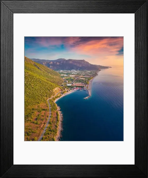 Framed Print : Great sunrise on Mediterranean sea Framed Print : Great sunrise on Mediterranean sea