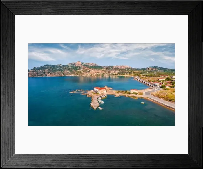 Framed Print : Marvelous summer view of Kardamyli port Framed Print : Marvelous summer view of Kardamyli port