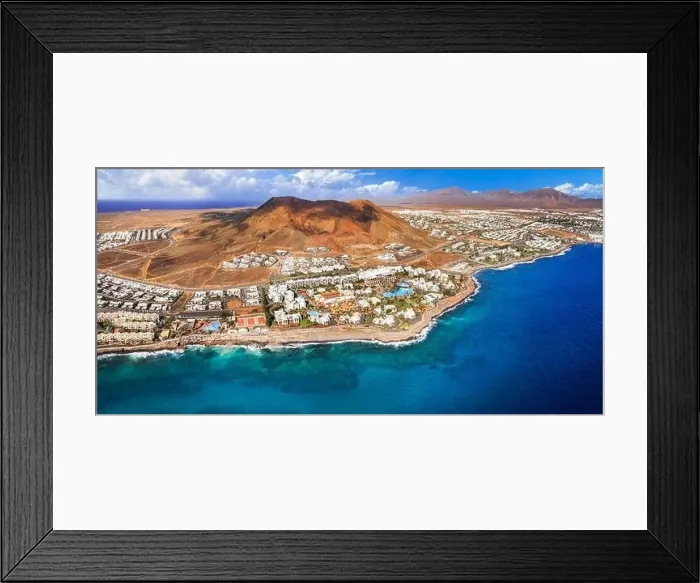 Framed Print : Lanzarote island, Playa Blanca resort Framed Print : Lanzarote island, Playa Blanca resort