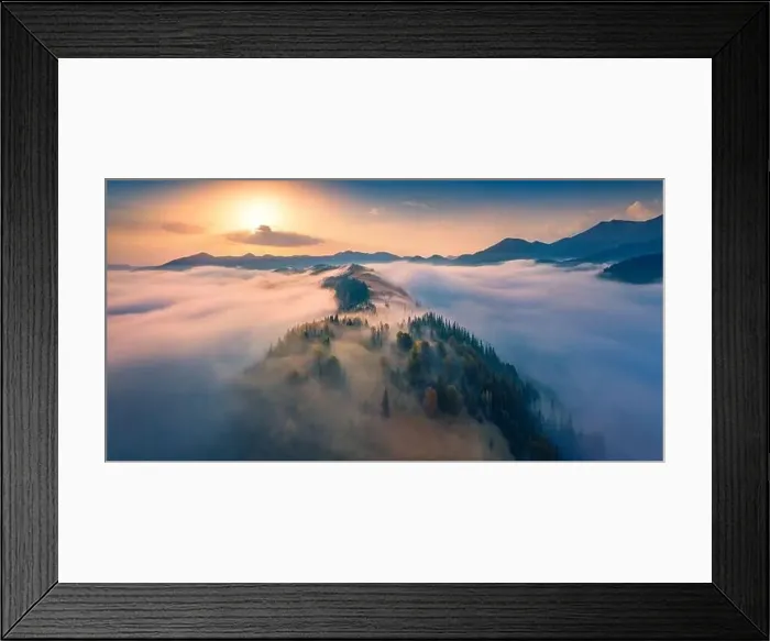 Framed Print : Breathtaking sunrise in Carpathian mountains Framed Print : Breathtaking sunrise in Carpathian mountains