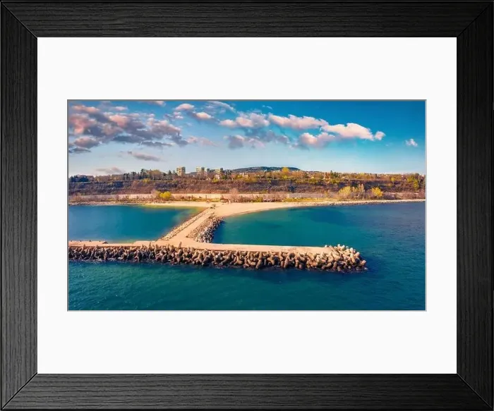 Framed Print : Wonderful morning view of Varna port Framed Print : Wonderful morning view of Varna port