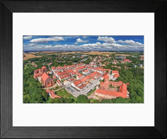 Framed Print : Reszel - a city in the Warmian-Masurian Voivodeship