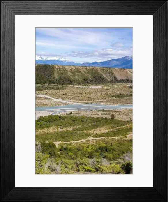 Framed Print : Turquoise creek flowing to the beautiful Lago General Carrera in southern Chile - Traveling the Carretera Austral Framed Print : Turquoise creek flowing to the beautiful Lago General Carrera in southern Chile - Traveling the Carretera Austral