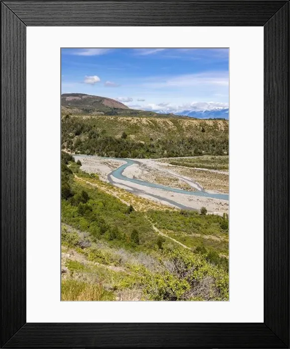 Framed Print : Turquoise creek flowing to the beautiful Lago General Carrera in southern Chile - Traveling the Carretera Austral Framed Print : Turquoise creek flowing to the beautiful Lago General Carrera in southern Chile - Traveling the Carretera Austral