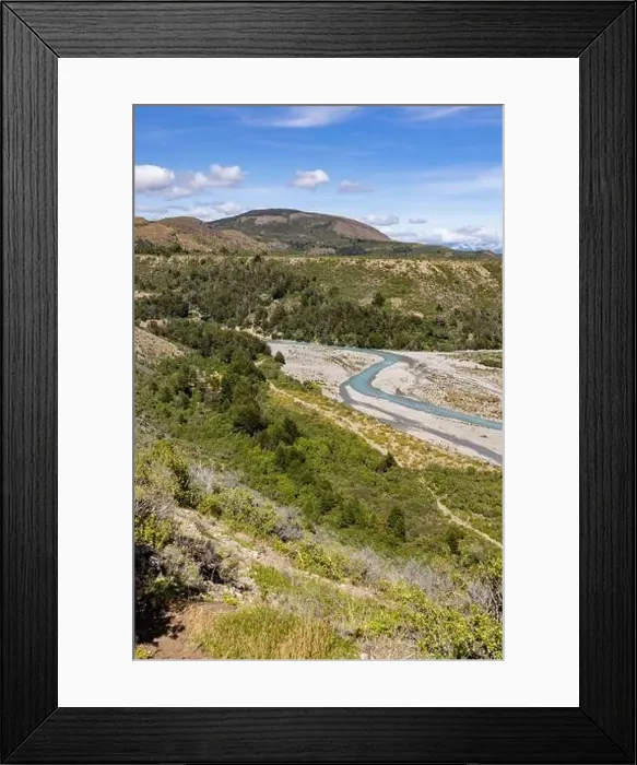 Framed Print : Turquoise creek flowing to the beautiful Lago General Carrera in southern Chile - Traveling the Carretera Austral Framed Print : Turquoise creek flowing to the beautiful Lago General Carrera in southern Chile - Traveling the Carretera Austral
