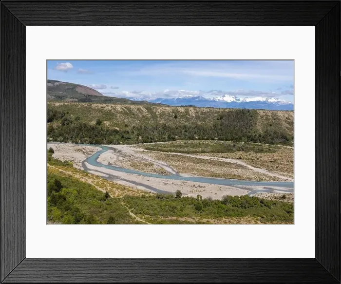 Framed Print : Turquoise creek flowing to the beautiful Lago General Carrera in southern Chile - Traveling the Carretera Austral Framed Print : Turquoise creek flowing to the beautiful Lago General Carrera in southern Chile - Traveling the Carretera Austral